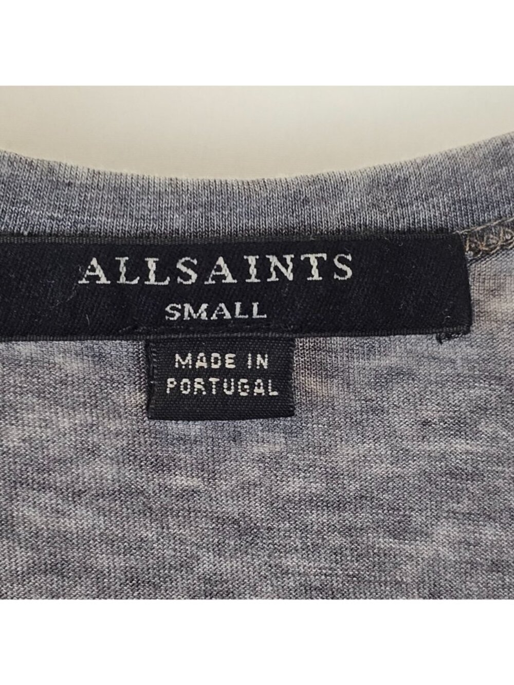 AllSaints Molly Devo Tank Womens S Gray Side Tie Sleeveless Top Athleisure - Picture 4 of 11